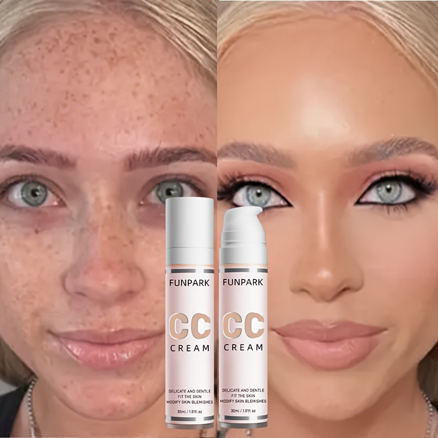CC Cream, Cover freckles and wrinkles, Create flawless Light Beige, Light texture.