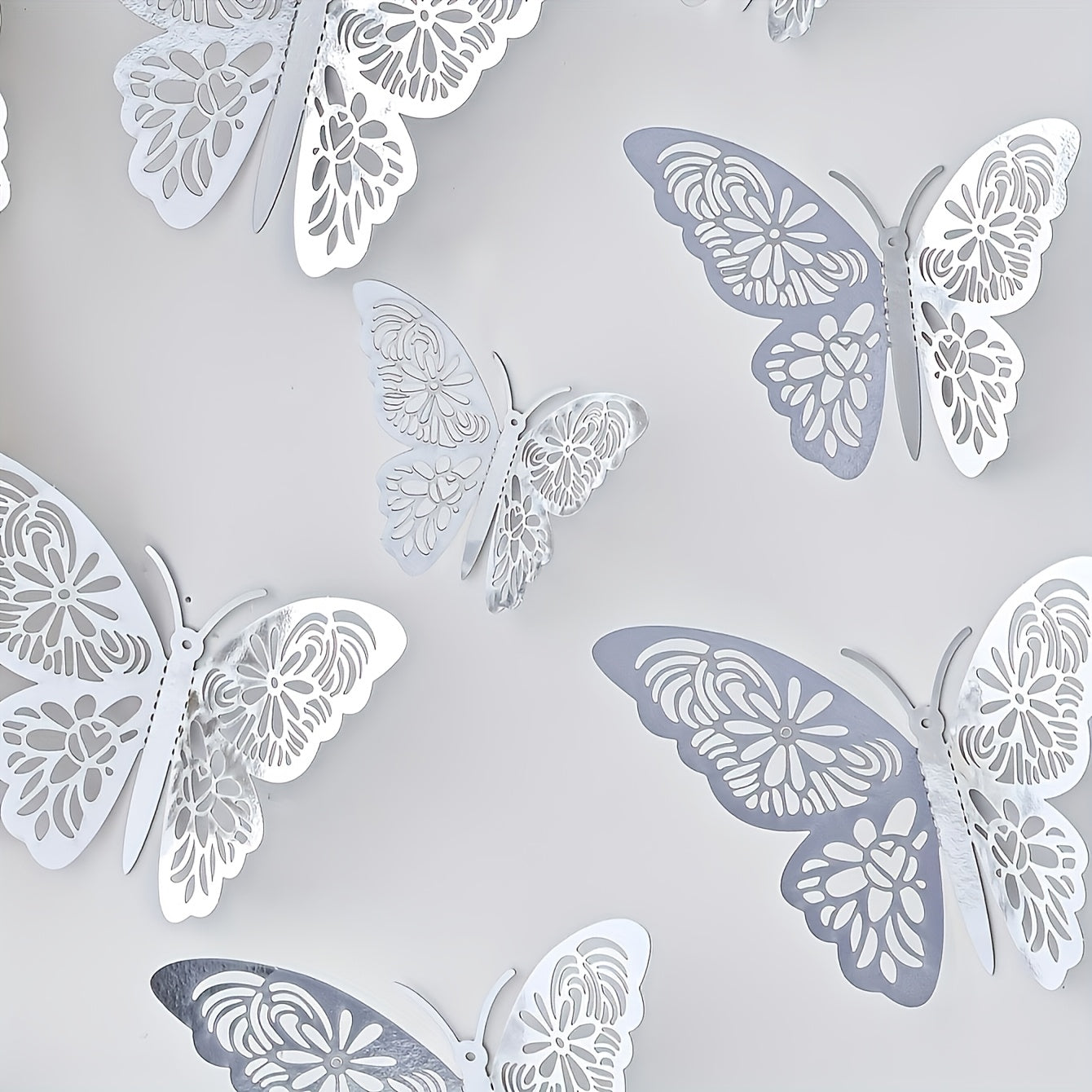 12pcs 3D Butterfly Stickers - Easy Peel & Stick, Removable Decals for Birthday, Wedding, Cake Decor & Outdoor Festivities
