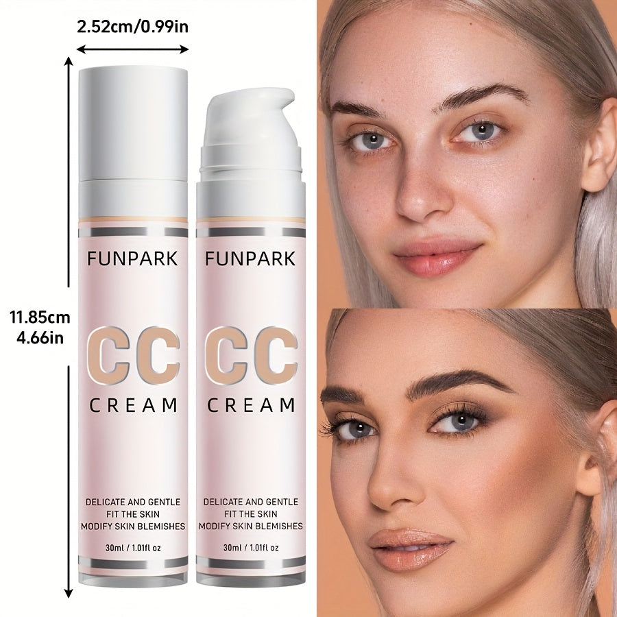CC Cream, Cover freckles and wrinkles, Create flawless Light Beige, Light texture.