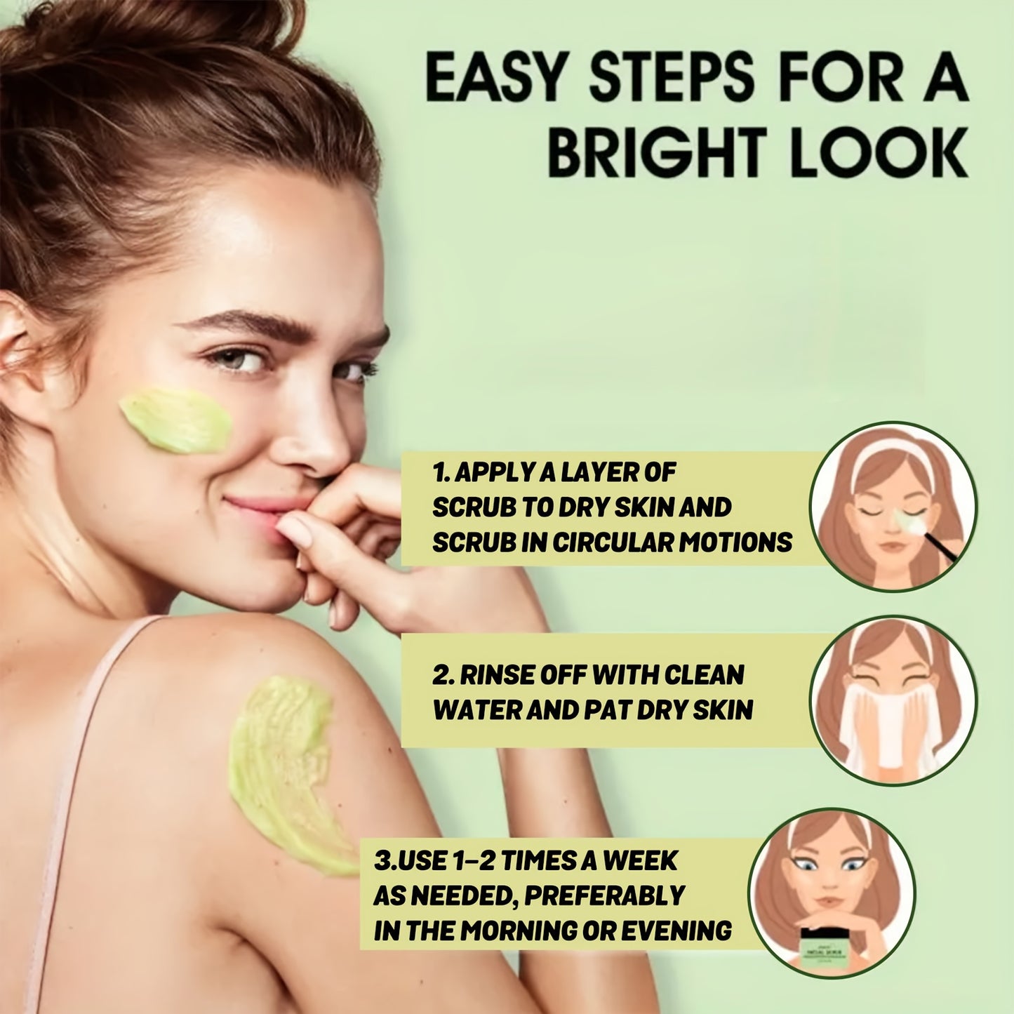 Avocado Walnut Facial Scrub for Deep Gentle Cleansing