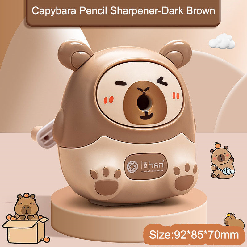 Creative Kawaii Capybara Pencil Sharpener | Stationery Item for School And Office | Measuring 80*80*100Mm, from Korea