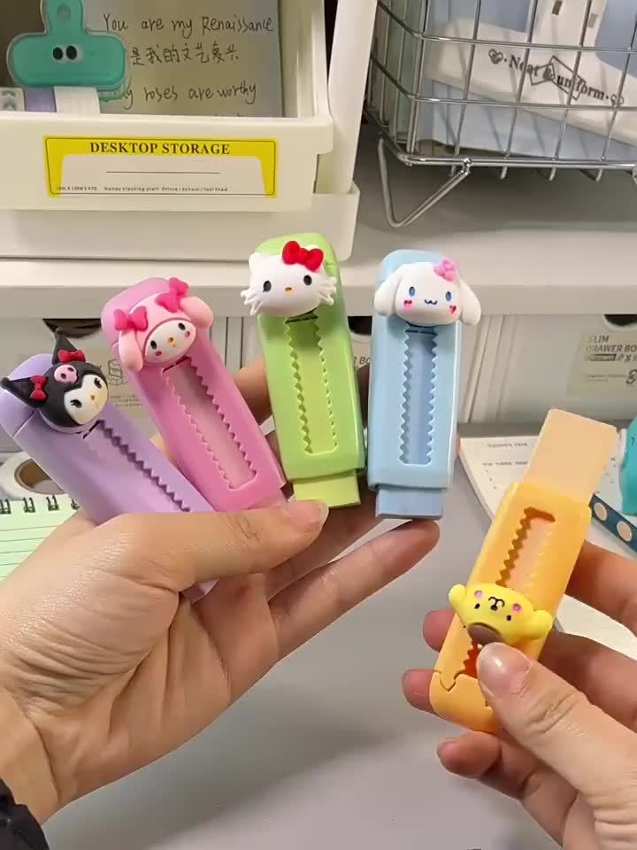 Sanrio 5pcs Character Eraser Set