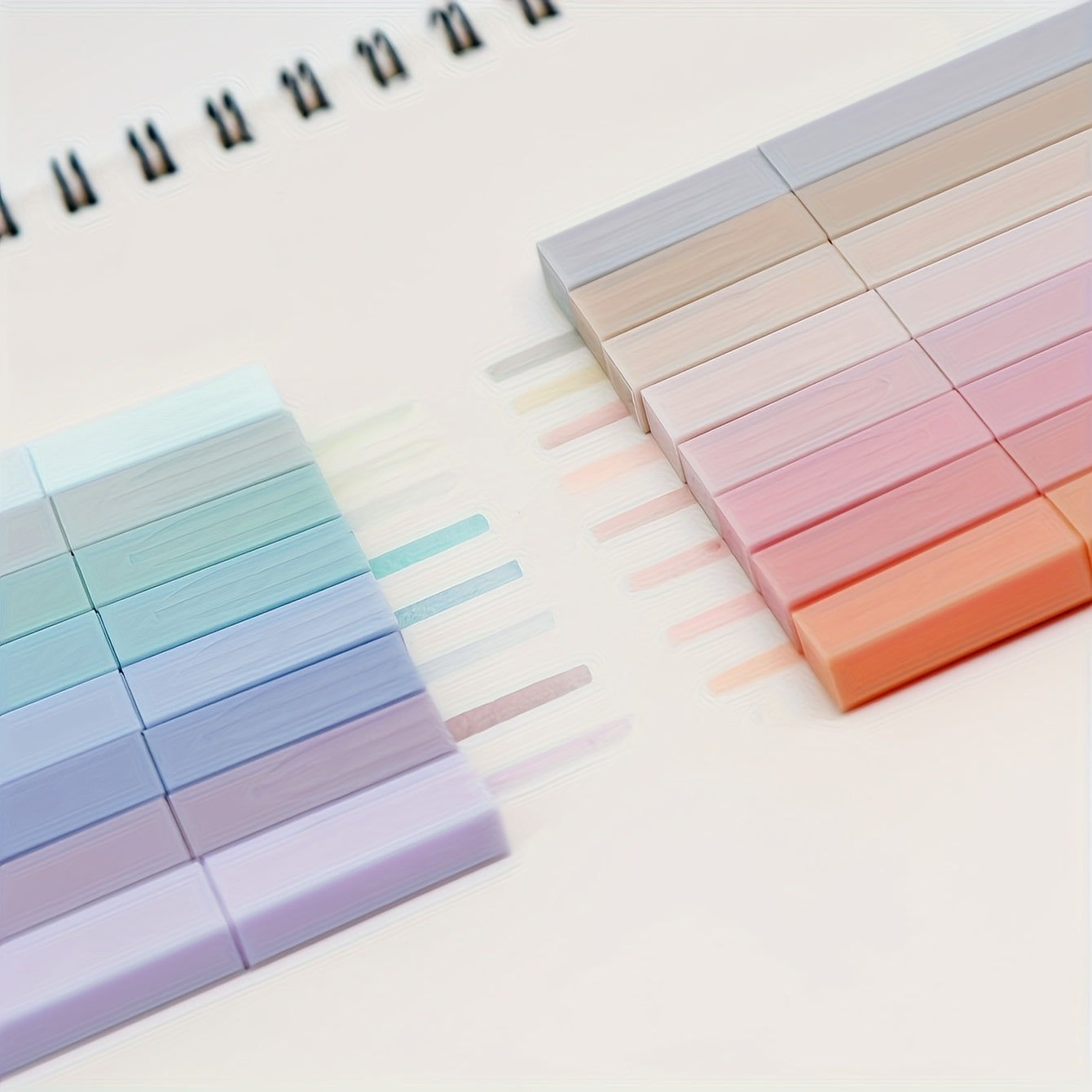 12pcs Pastel Highlighter Set - Non-bleeding, Fringe-Free, Perfect for Journals, School & Office Supplies - Ideal Easter Gift, School Supplies|Pastel Colors|Smudgeproof Ink