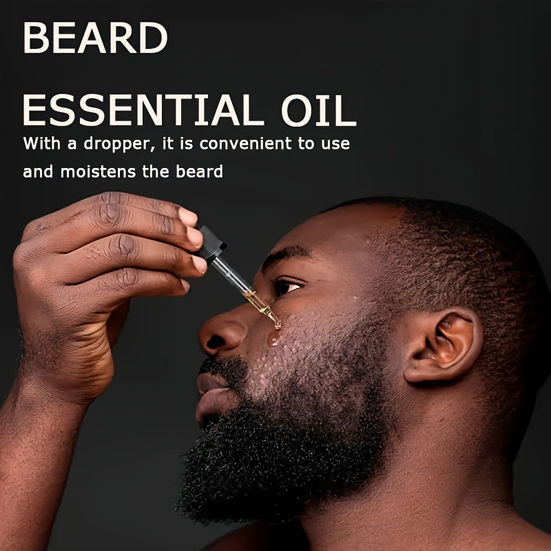 4pcs ROZINO Men'S Beard Care Set - Hypoallergenic, Non-Greasy Moisturizer with Co4pcs ROZINO Men Beard Care Set.
