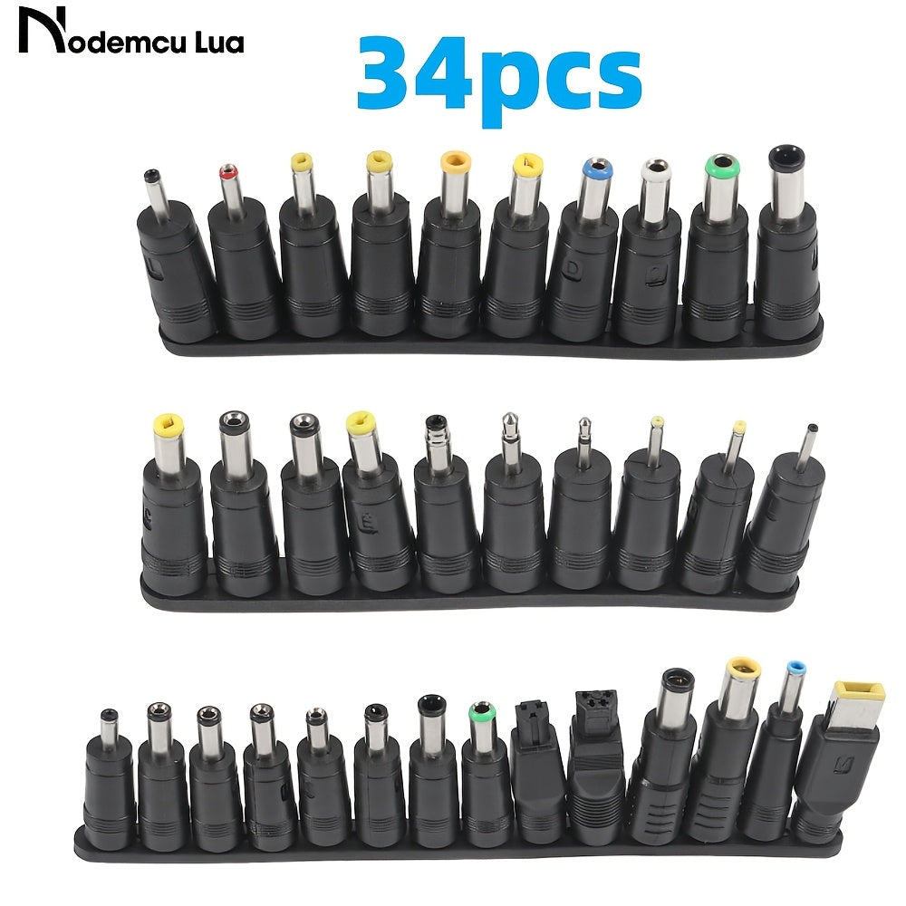 34pcs Universal DC Plug Set for Laptops