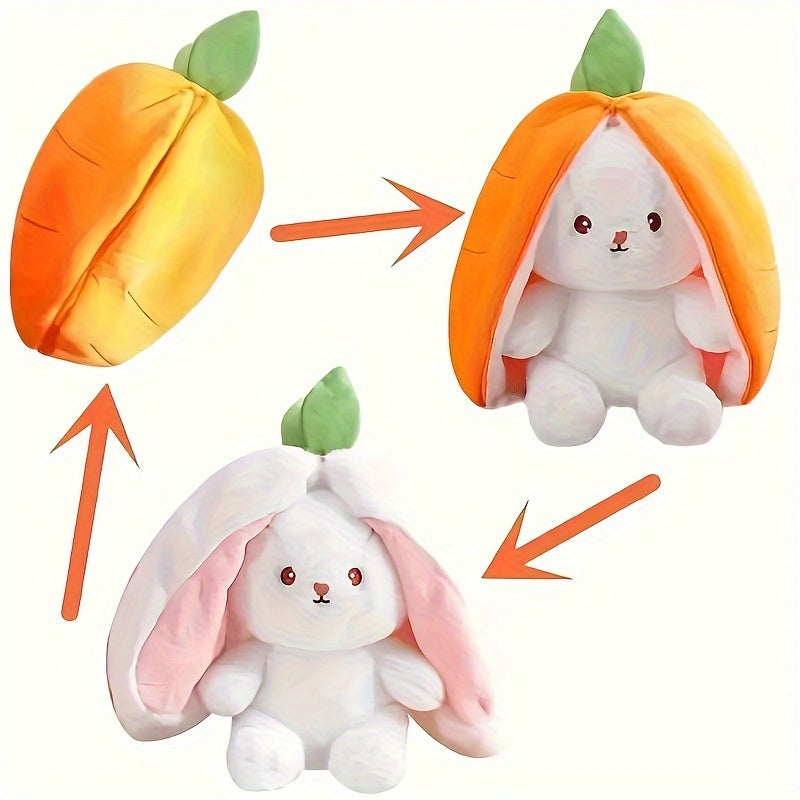 Soft Pink/Yellow Fruit-Themed Rabbit Plush Toy Set - Adorable, Perfect for All Ages & Ideal Birthday Gift