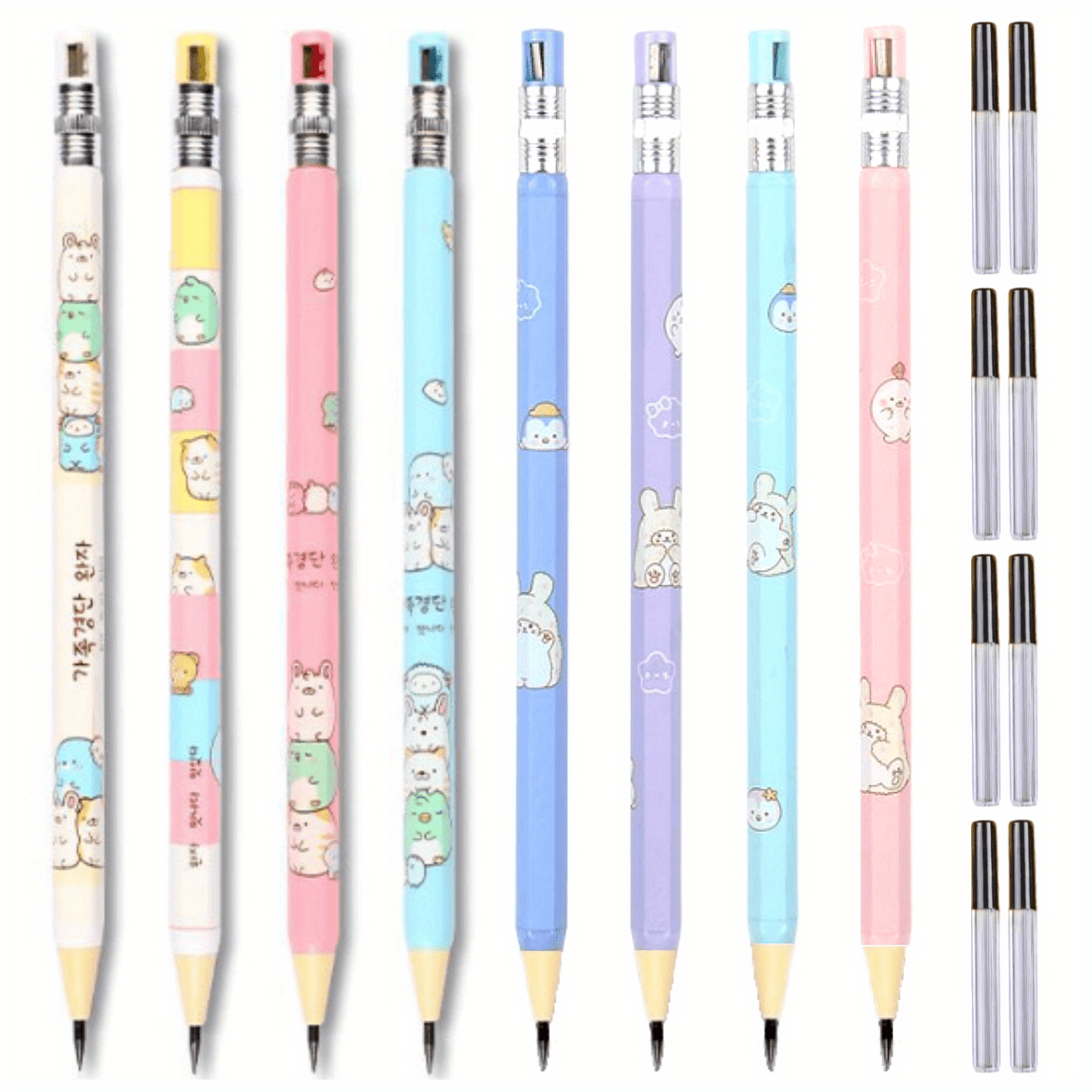 Ergonomic Mechanical Pencils+4/ 8Boxes refills
