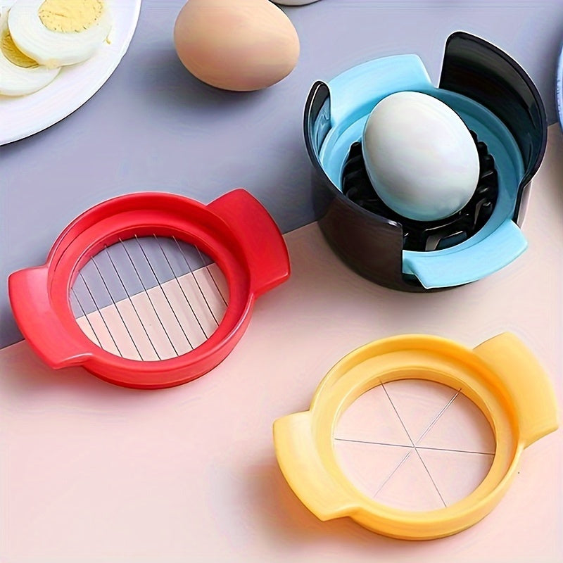 3-In-1 Stainless Steel Egg Slicer and Cutter, Perfect, Durable - 1 Set for Slicing, Cutting, and Shredding Eggs, Fruits, and Vegetables, Kitchen Tools and Supplies for Restaurant Use