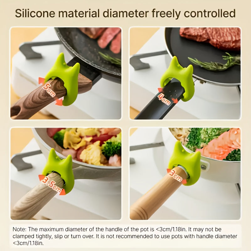 3pcs-Black-Green-Red Kitchen Silicone Pots and Pantry Set, Non-stick Scraper with Wooden Handle and Perforated Flipper, Silicone Shelving Spoon Holder, Cooking & Baking Tools, Home Kitchen Accessories.