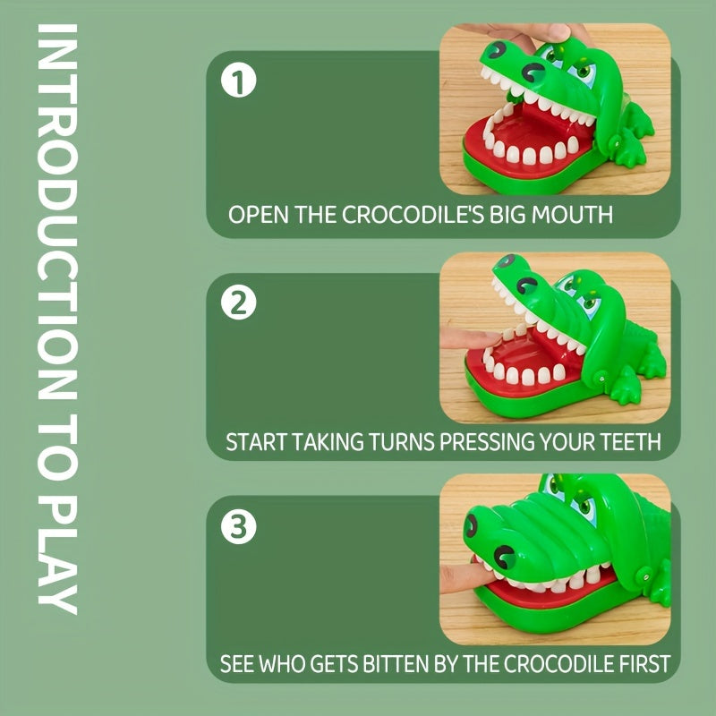 Fun Interactive Teeth-Pulling Game - Crocodile Finger Biting Toy for Youngsters 3+ - Perfect Party & Christmas Gift