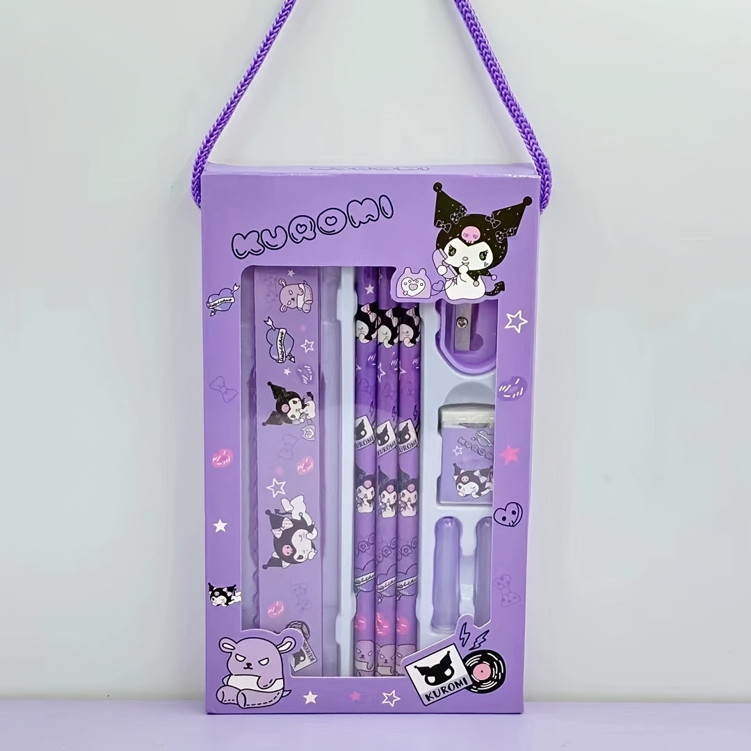 Hellokitty Melody Kuromi Cinnamoroll School Supplies Pencil Eraser Ruler | Christmas Gifts