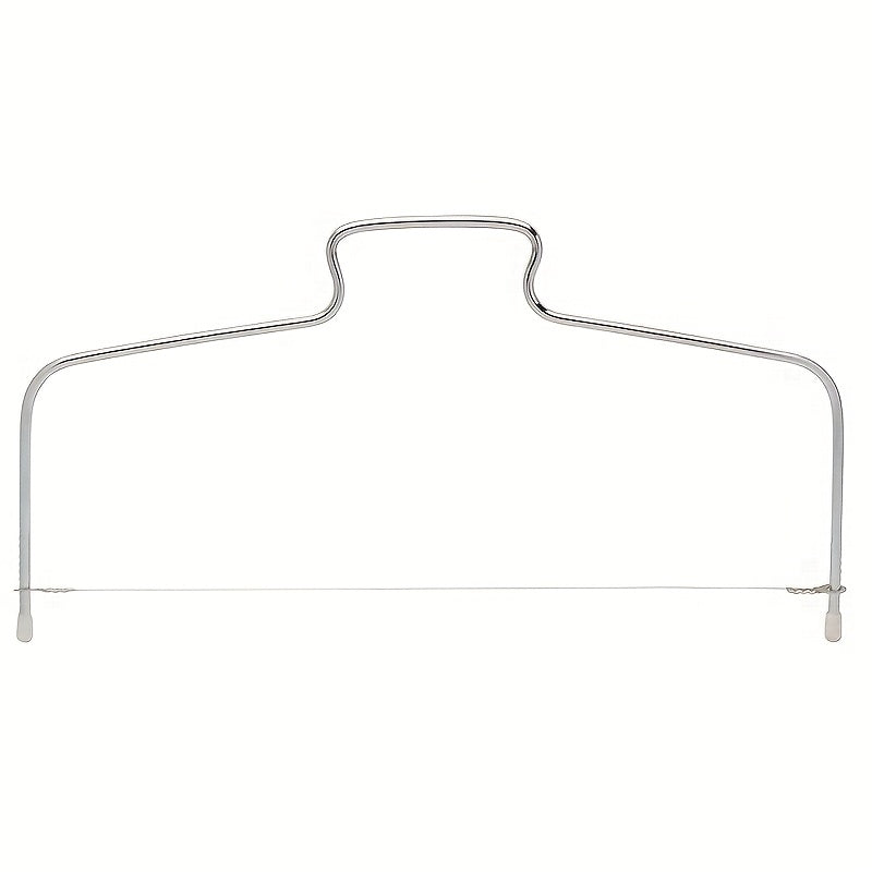 1pc Stainless Steel Bow Shaped Cake Cutter - Single and Double Line Slicer, Food Grade, Rust-Resistant, Easy to Clean, Baking Essential, Kitchen Gadget, and Accessory