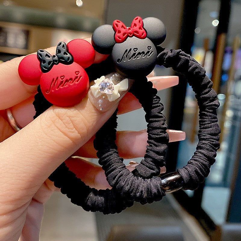 Disney 1pc Mickey Headband | New Style Cute Simple Hair Tie Ponytail Ring for Women | Perfect Travel Outfit Matching Decoration