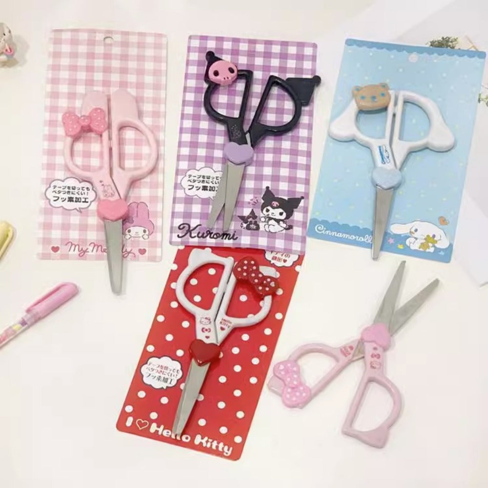 1pc Sanrio Kuromi, Cinnamoroll, My Melody Scissors - Cute Anime with Character Designs, Sharp Blades for Office, Crafting - Gift for Fans, Supplies, Crafting Tools, Sturdy Construction, Decorative
