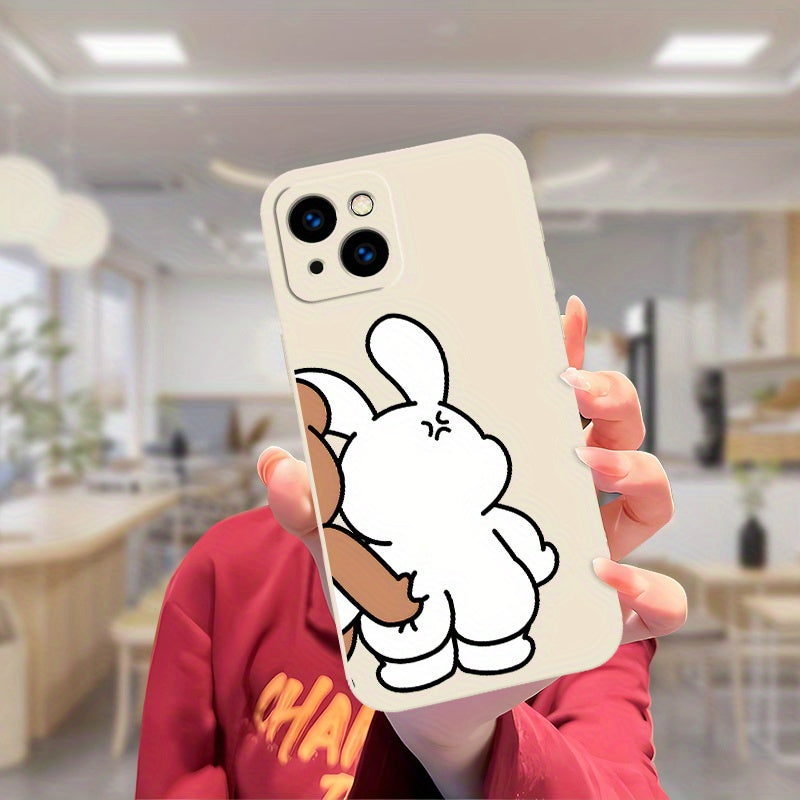 This Phone Case Is Compatible with Apple Iphone 16, 15 Pro Max, 14 Plus, 13, 12, And 11 Pro Max, Featuring a Unique Couple'S Artistic Design with a Cute And Cool Printed Style - OX0803.