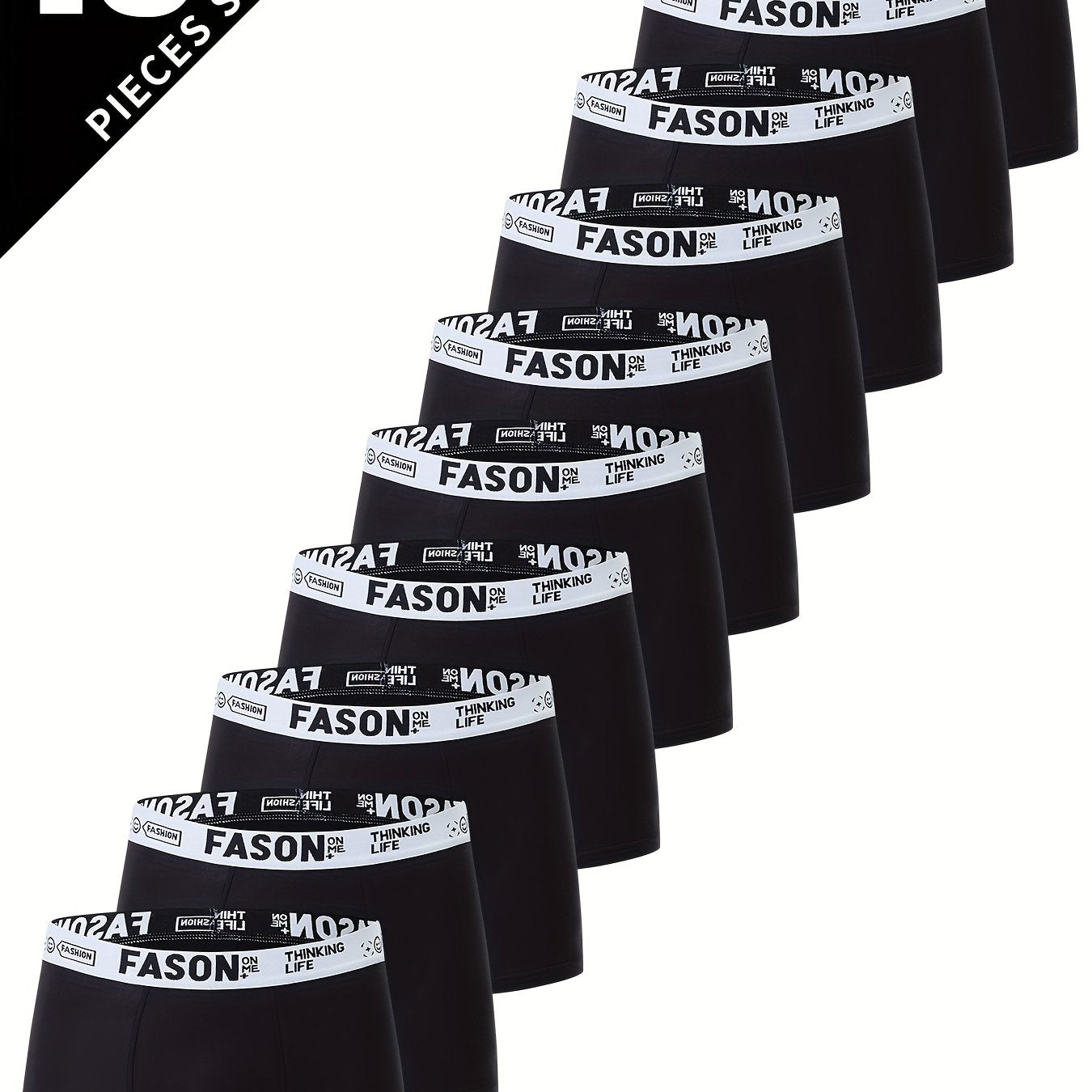 10-Piece Men's Underwear 10-Piece Men's Underwear, Printed 'fashion' design, Casual Boxer Briefs.