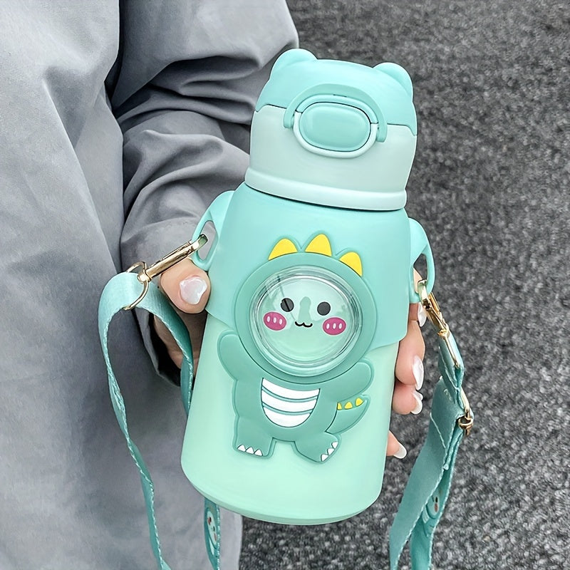 1pc Cartoon Stainless Steel Vacuum Flask, 520ml