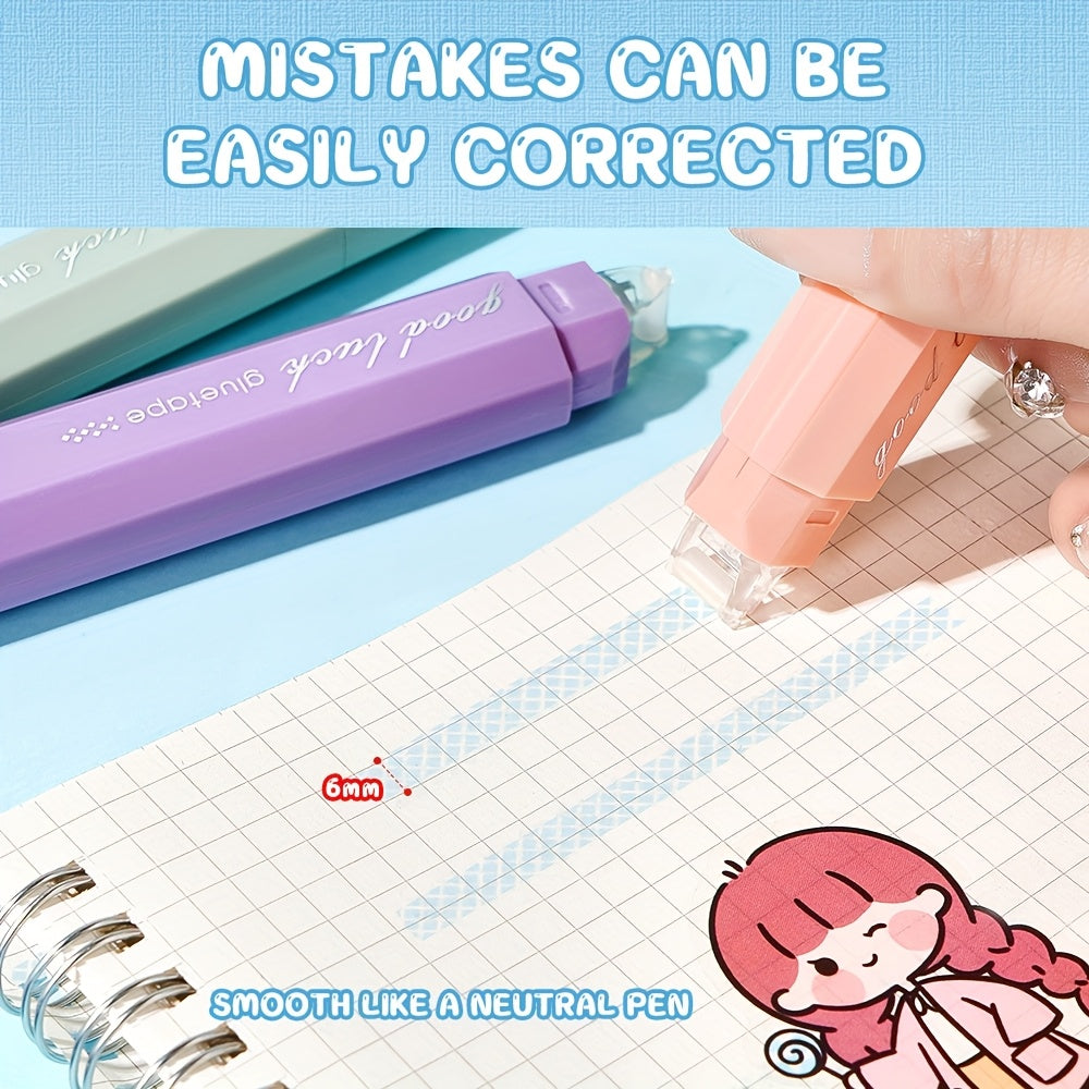 4pcs 360° Rotating Double-Sided Dot Glue pen Tape