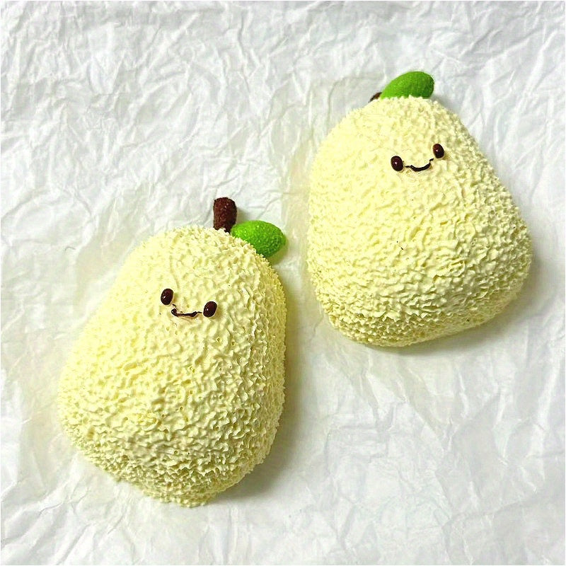 Cute Pear-Shaped Toy - Soft, Slow Rebound Squeeze Toy with Textured Surface & Adorable Smiling Pear Design, Perfect for Party Favors, Birthday Gifts, and Holiday Surprises, Anxiety Toys