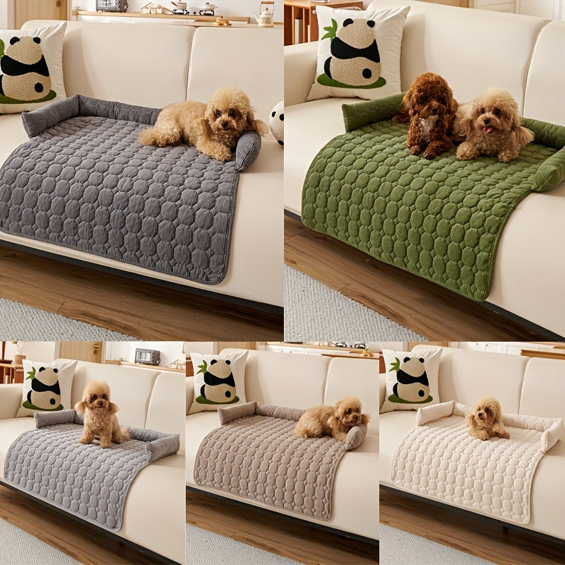 Luxurious Plush Pet Bed – Non-Slip, Scratch-Resistant Comfort