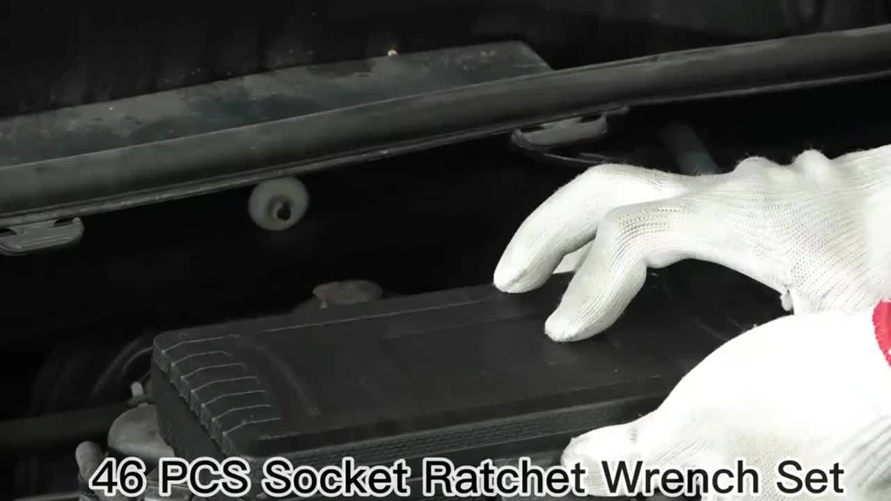 43pcs 1/4" Heavy-Duty Socket Set With Quick-Release Ratchet, Screwdriver Kit, And Extension For Manual Use On Automobiles And Trucks - Includes Durable Iron Construction,