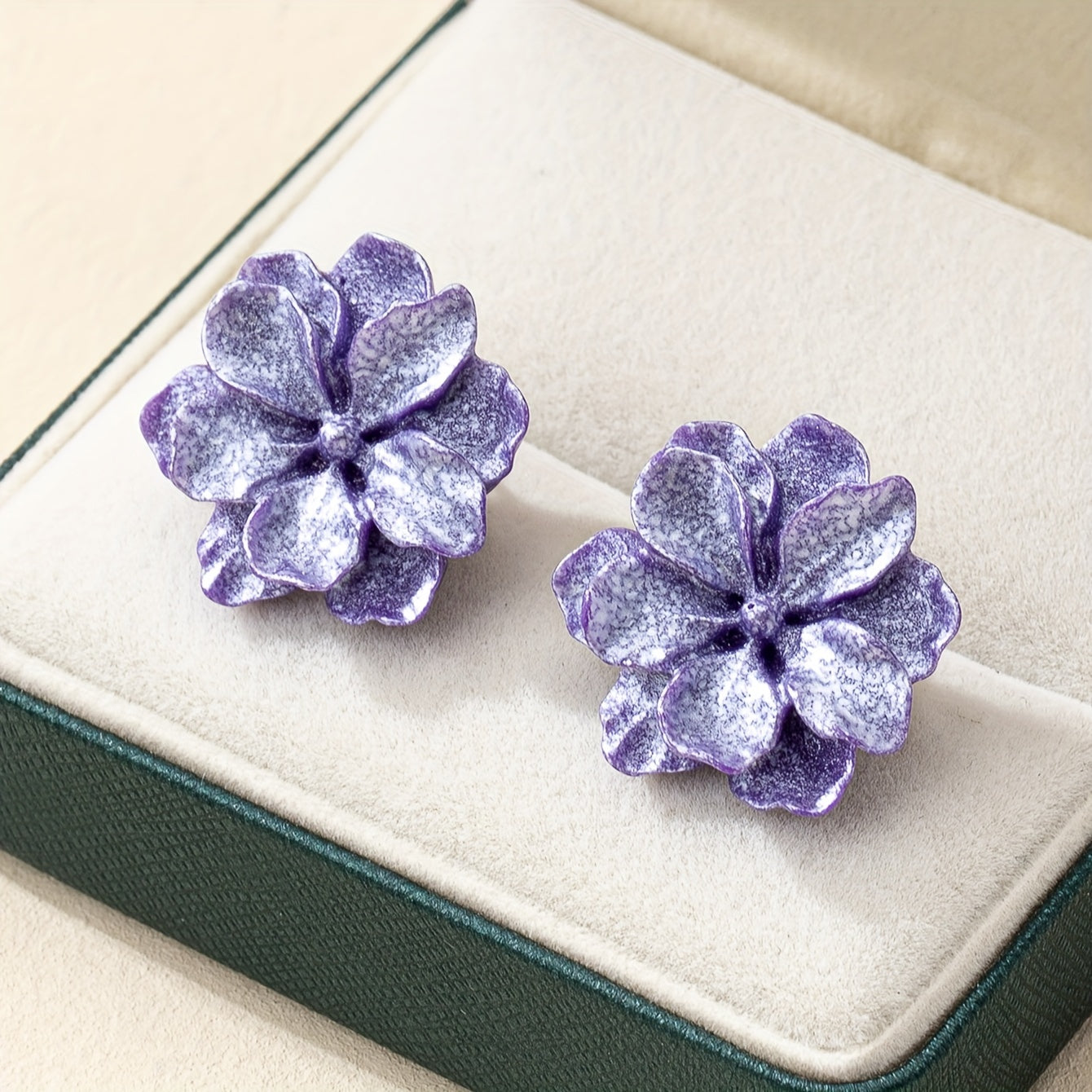 Elegant Floral Bloom Stud Earrings - Hypoallergenic Acrylic, Iron-Free Ear Needles, Perfect for Daily Wear, Parties, Weddings, Banquets, Business Events, and Leisure Activities - One Pair