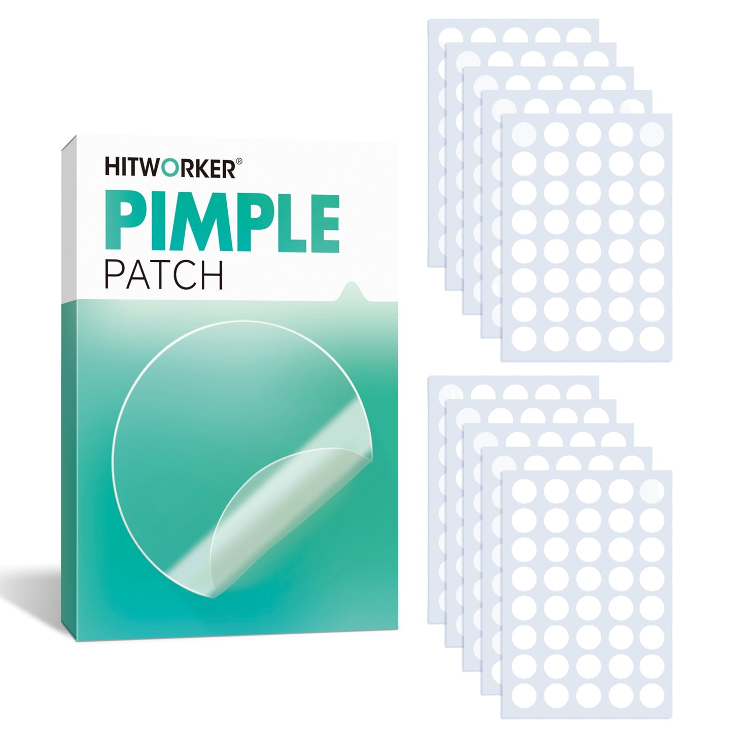 400pcs Face Acne Patch, Hydrocolloid Acne Patch, Acne Cover with Tea Tree, Salicylic Acid And Mica Oil