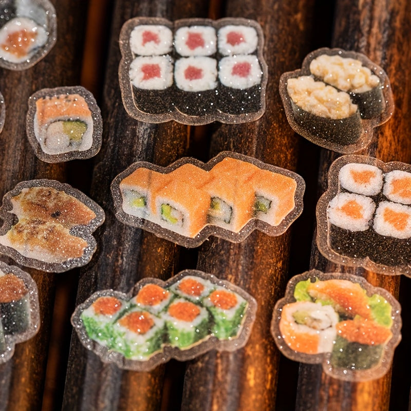 1 Roll Japanese Food-Themed Washi Tape - High Quality PET Film with Sushi, Ramen, Mochi & Matcha Designs for Scrapbooking, Journals, DIY Crafts - Cute Kawaii Decorative Gift for Birthdays, Holidays, Scrapbooking Essentials |