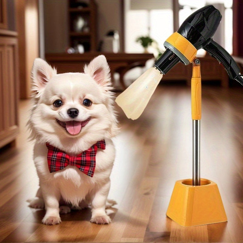 2-Pack Pet Hair Dryer with Heavy-Duty Non-Slip Base, Adjustable Height & Ergonomic Handle - Gentle Blower for Cats and Dogs Post-Bath, Effortless Fur Drying for Stress-Free Grooming