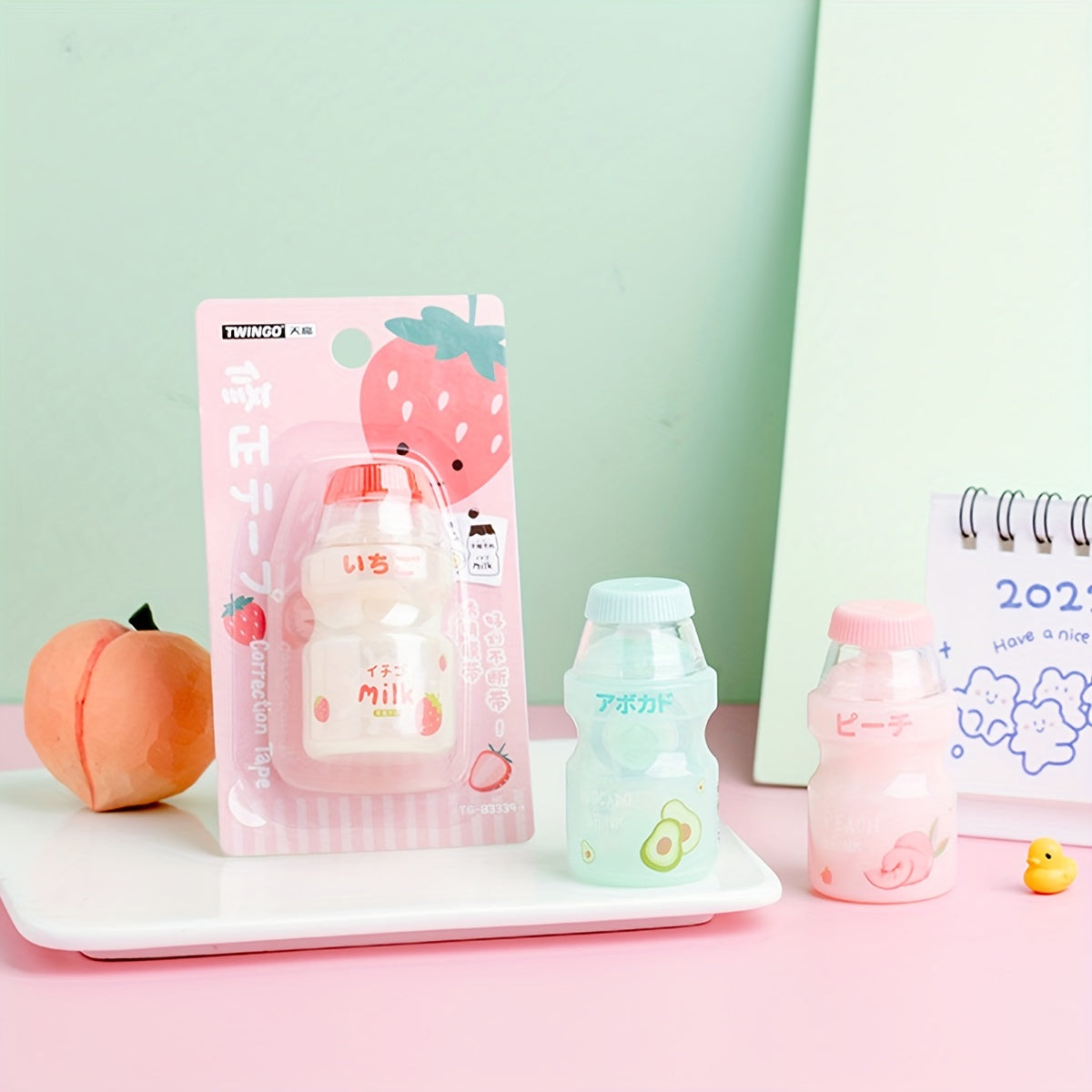 1pc 6m Cute Correction Tape For Students, Creative Bottle Correction Tape, Portable Correction Magnetic Tape
