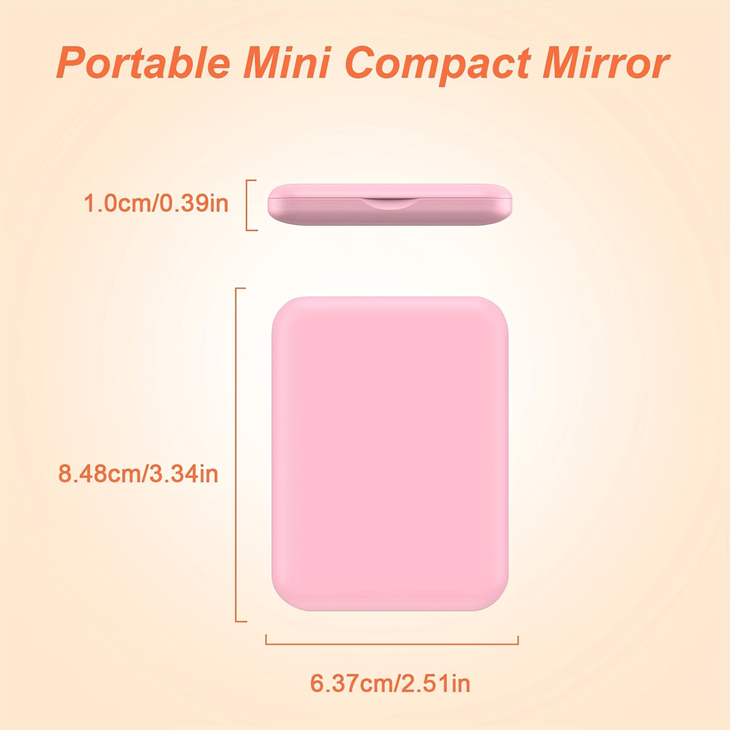LED Pocket Makeup Mirror, 1X/3X Magnified LED Mini Compact Travel Makeup Mirror,