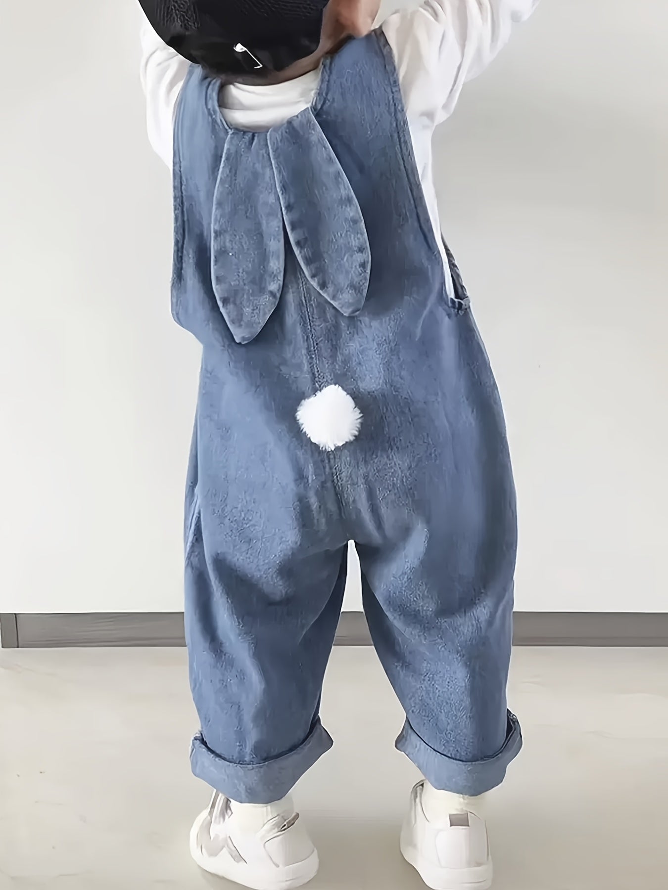 Stylish Rabbit Ears Overalls