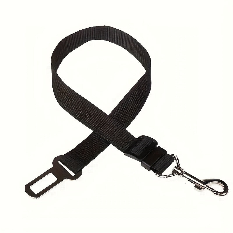 Secure Your Pet in the Car with This Adjustable Harness & Seat Belt Lead Leash!