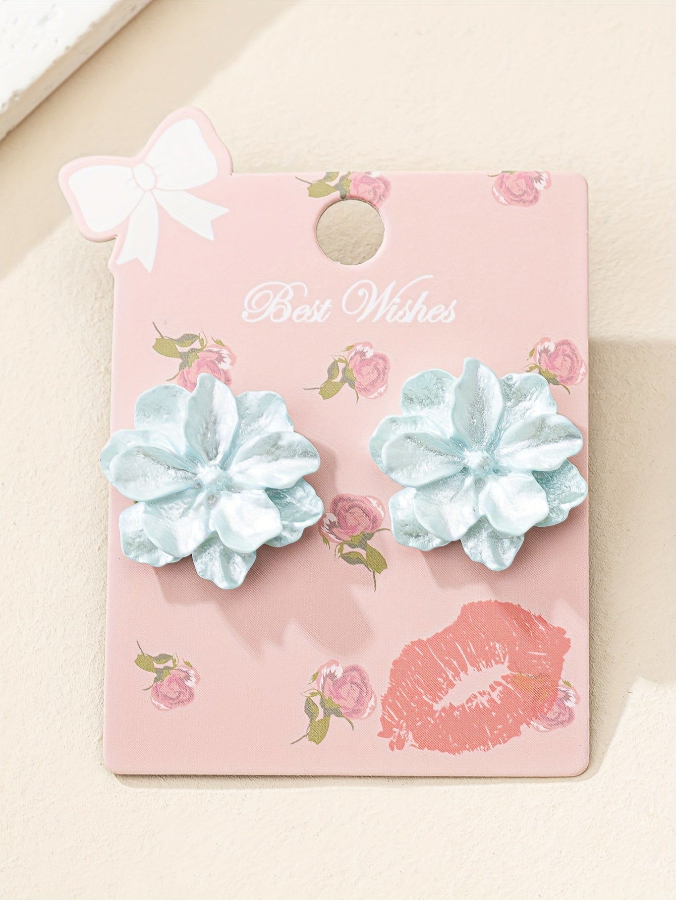 Elegant Floral Bloom Stud Earrings - Hypoallergenic Acrylic, Iron-Free Ear Needles, Perfect for Daily Wear, Parties, Weddings, Banquets, Business Events, and Leisure Activities - One Pair