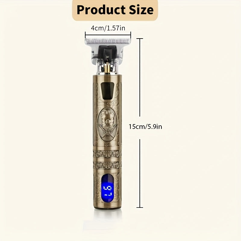Hair Clippers Beard Trimmer for Men, Electric Cordless Clippers with LCD Screen.