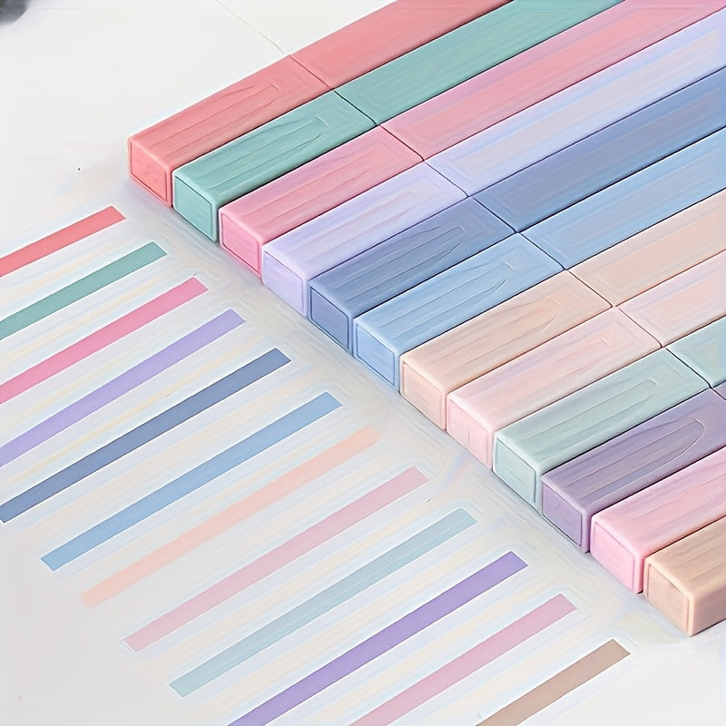 12pcs Pastel Highlighter Set - Non-bleeding, Fringe-Free, Perfect for Journals, School & Office Supplies - Ideal Easter Gift, School Supplies|Pastel Colors|Smudgeproof Ink
