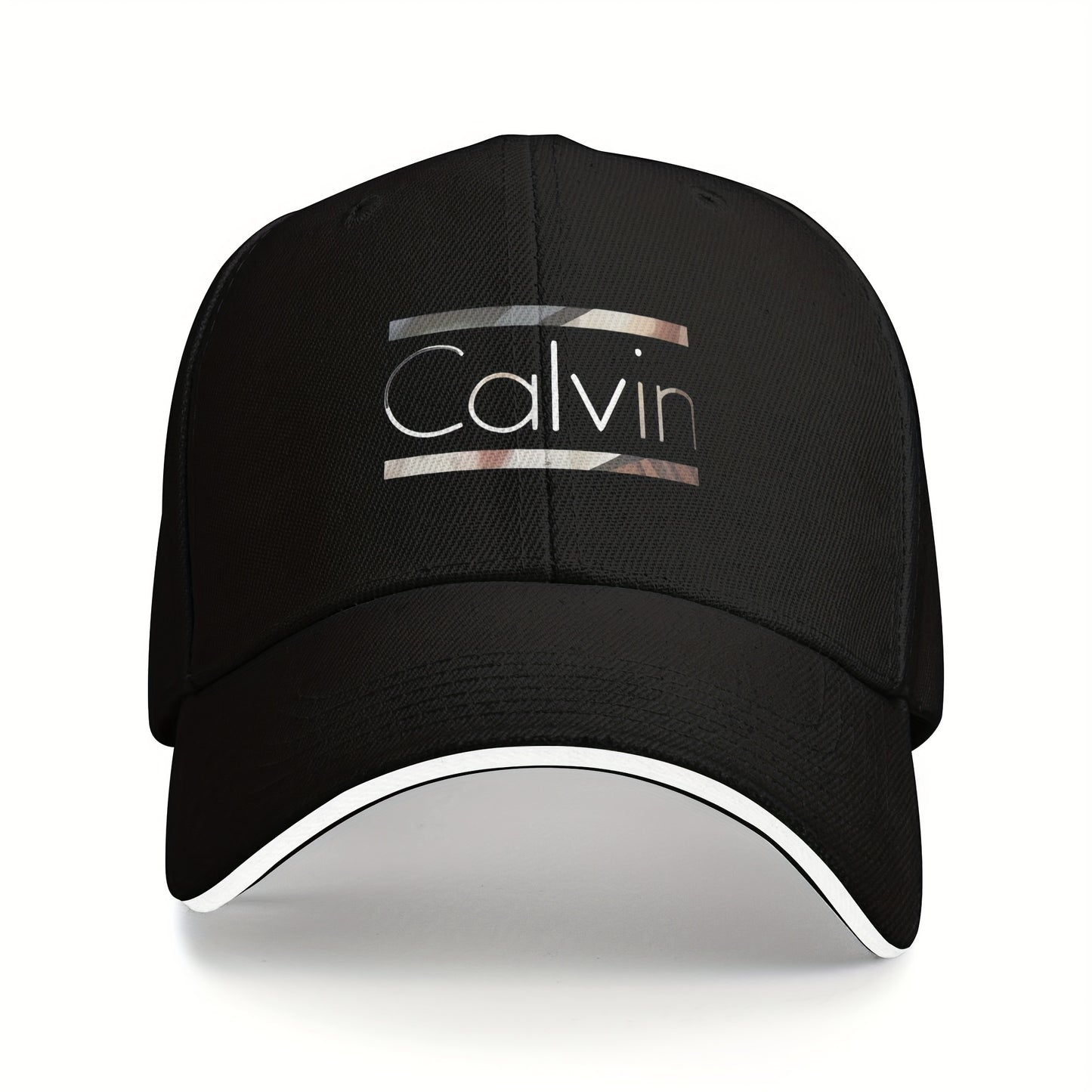 1pc Calvin Graphic Print Baseball Cap - Adjustable, Breathable Dad Hat for Men & Women, Perfect for Outdoor Activities & Casual Wear, Ideal Gift for Any Occasion, Outdoor Headwear | Stylish Baseball Cap | Mesh Back Hat