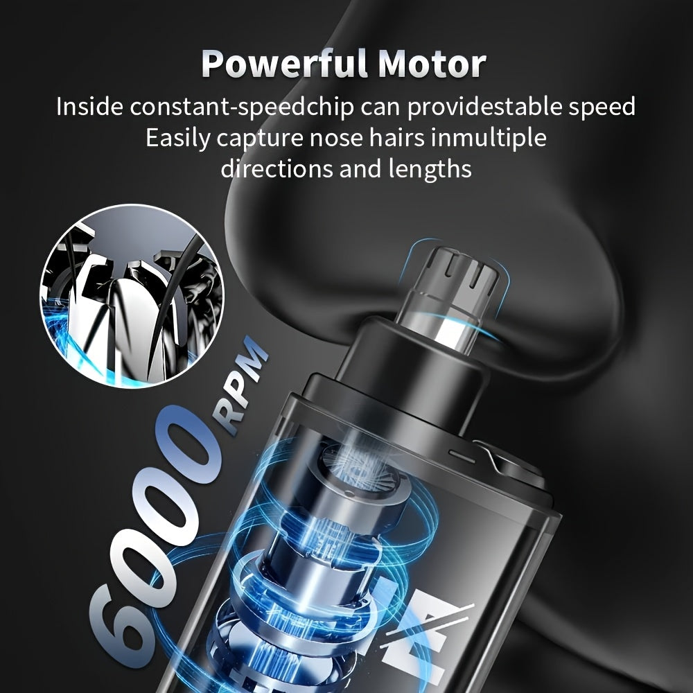 Electric nose hair trimmer, very stylish, mini and compact, portable, suitable for both men and women.