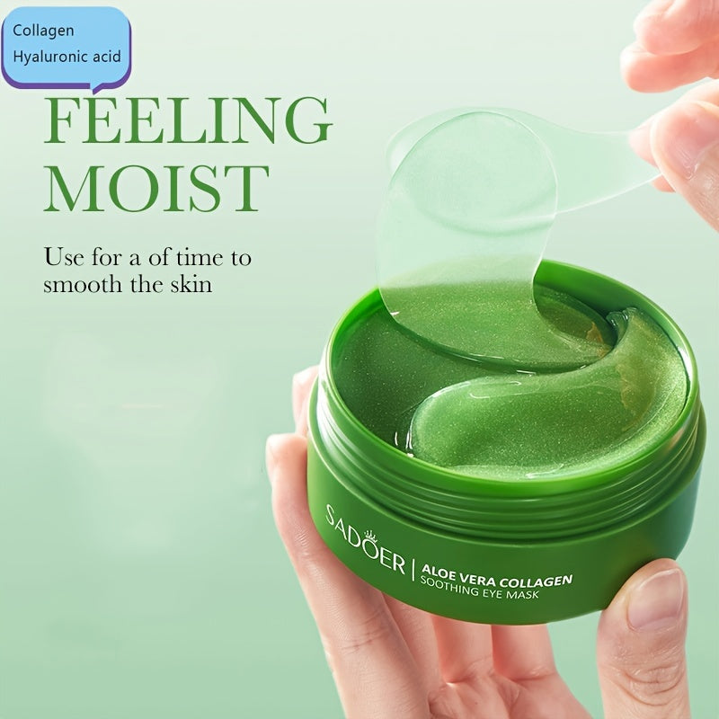 Algae Eye Mask. Collagen Eye Patch, Hydrating and Firming Light Beige Eye Mask
