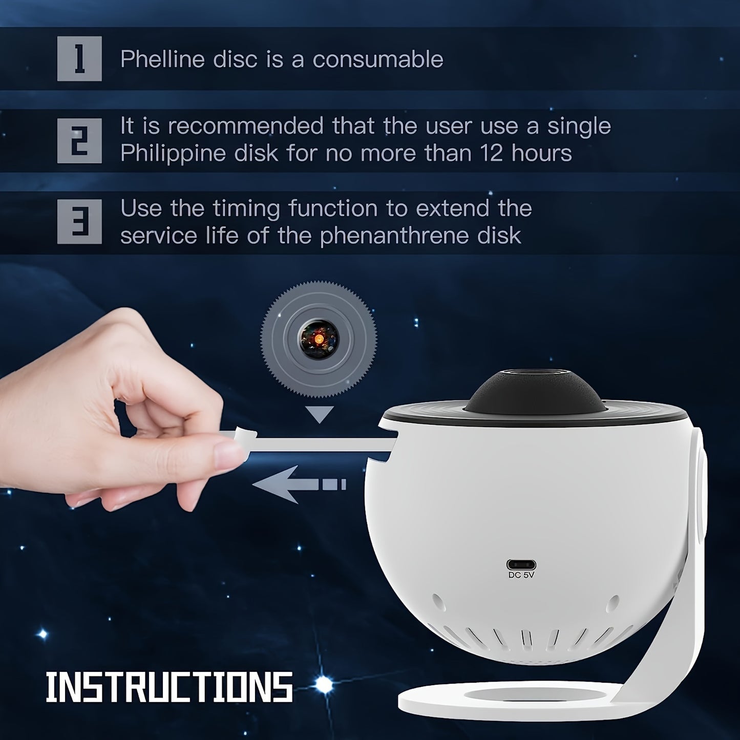 13-in-1 LED Galaxy Projection Night Light, Starry Sky Projection Lamp.