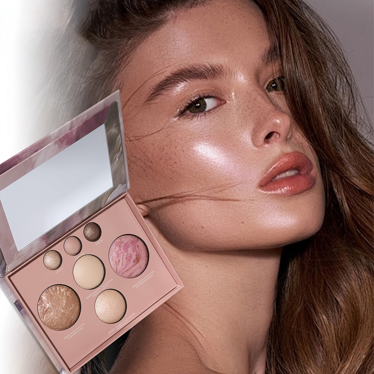 Best Baking Palette - Full Size Includes Bronze, Blush & Setting Powder Multicolour Waterproof Highlighter Concealer Smudge-Proof for Travel.