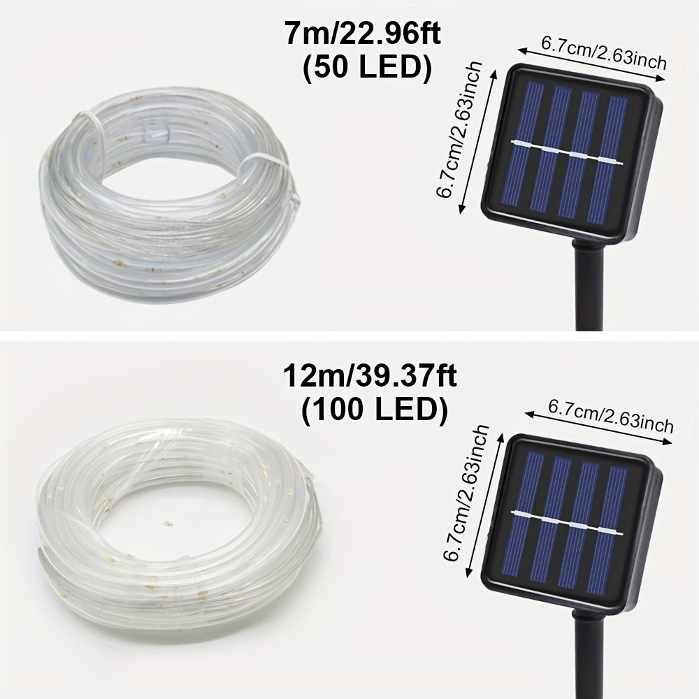 1pc Solar Tube String Light 8 Kinds Of Outdoor for Garden Decorative Lights, Weddings, Parties, Christmas Trees, Christmas,Thanksgiving,Halloween Holiday Decorative Lighting
