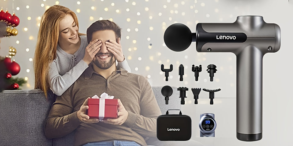 Massage Gun - Quiet Percussion, 8 Heads, USB Rechargeable, Ideal for Back, Legs & Buttocks, Massage Machine, Gun Massager, Back Massager, Massager For Body, Body Massager, Body Massage Machine.