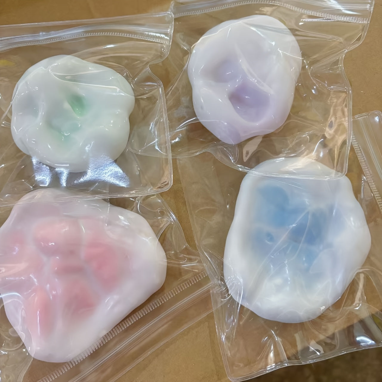 Squishy Fluid Ice Skin Jelly Ball Toy - Soft, Slow-Rolling | Perfect for Christmas, Parties - Vibrant Mixed Colors, Ideal Stocking Stuffer