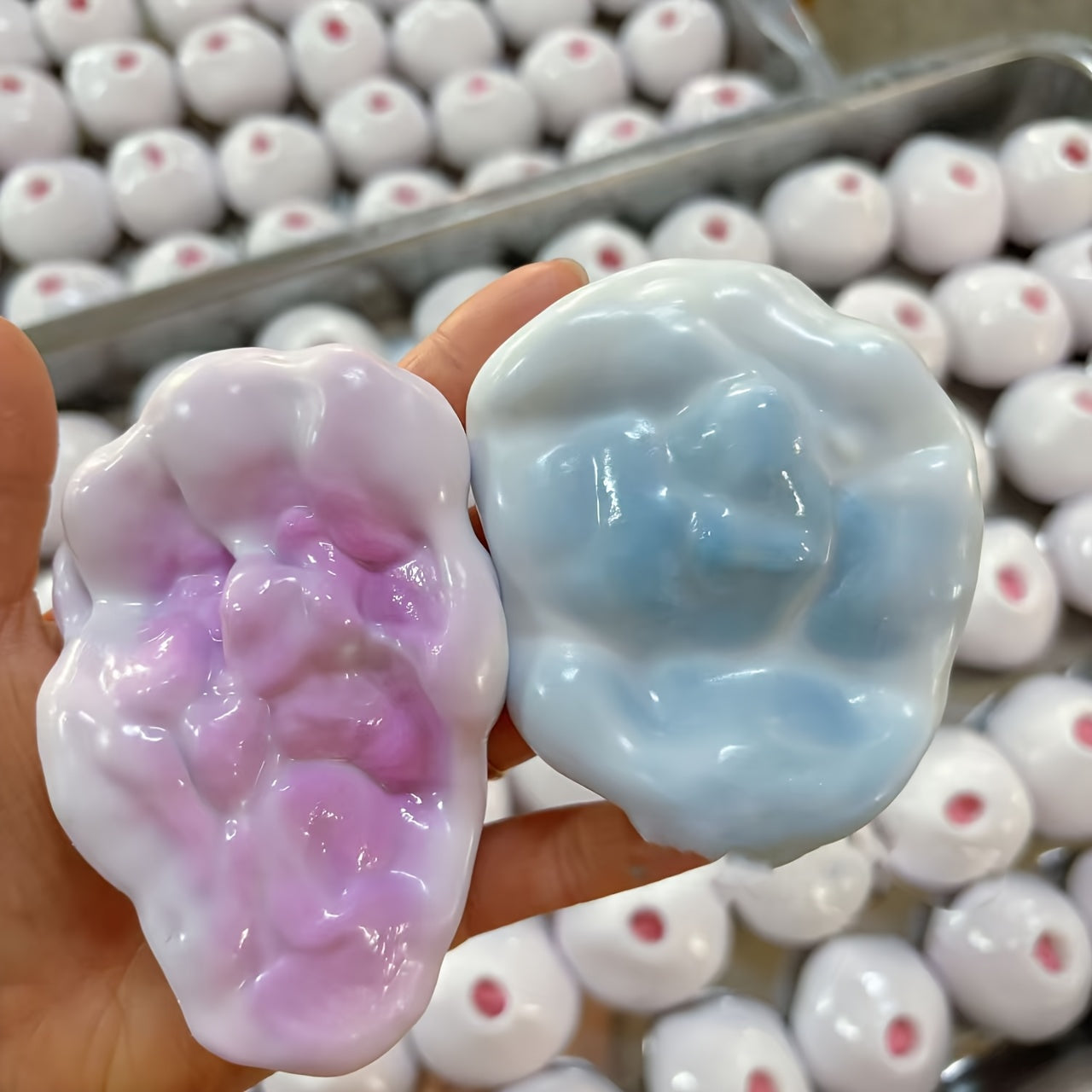 Squishy Fluid Ice Skin Jelly Ball Toy - Soft, Slow-Rolling | Perfect for Christmas, Parties - Vibrant Mixed Colors, Ideal Stocking Stuffer