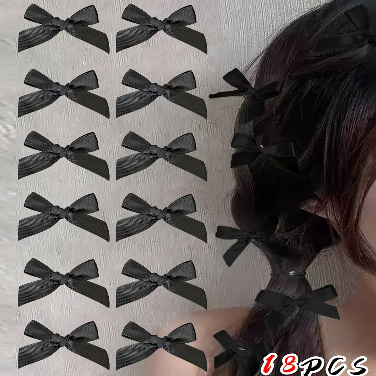 18PCS Mini Butterfly Bow Hair Clips - Non-Slip, Sweet Style, Cute Bowknot Hair Accessories for Women & Girls