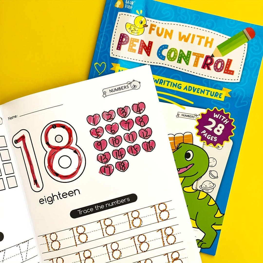 28-page childrens math workbooks for preschoolers