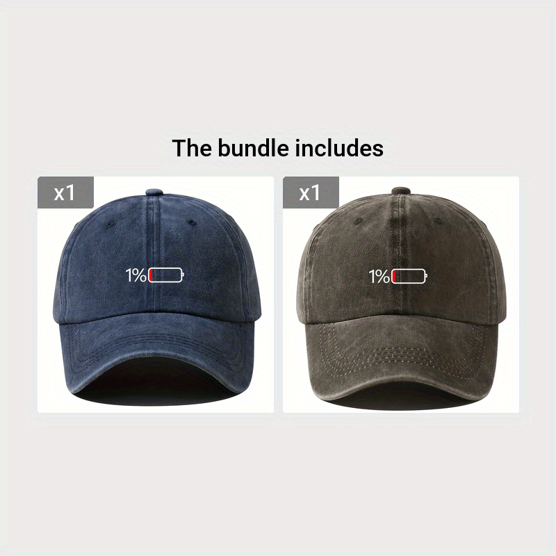Breathable Unisex Baseball Cap - 1pc Sunshade Cap With Battery Pattern - Outdoor Sport Gift For Men Women