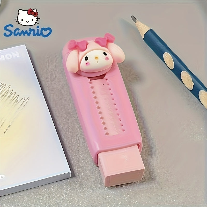Sanrio Pull-Out Retractable Black Cat Eraser