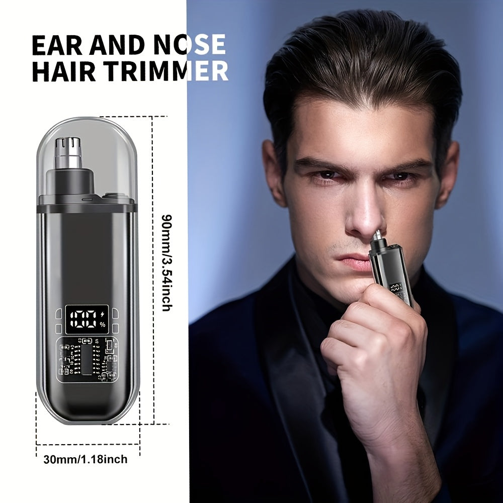 Electric nose hair trimmer, very stylish, mini and compact, portable, suitable for both men and women.